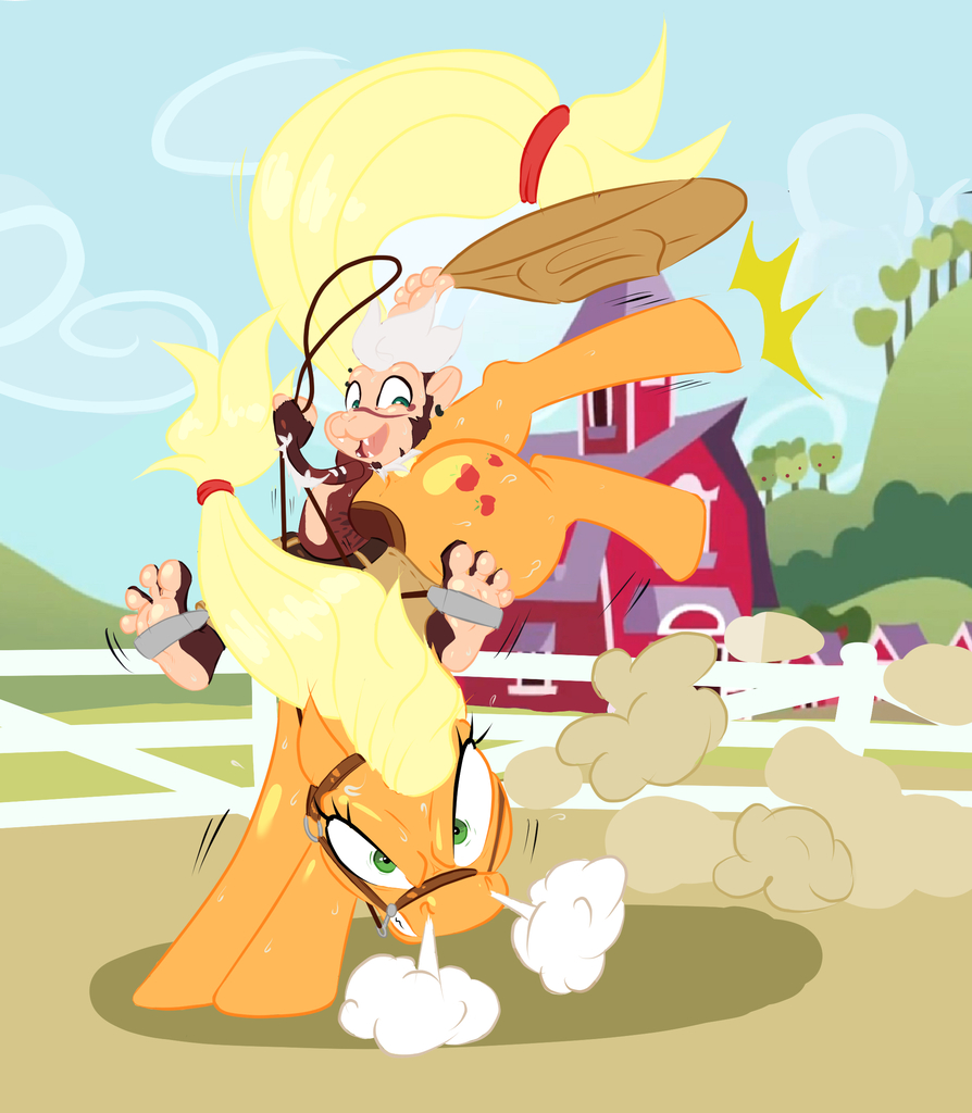 #1548373 - safe, artist:kabalca, applejack, oc, oc:kabalca, earth pony ...