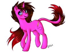 Size: 1600x1200 | Tagged: safe, artist:wolfchen999, oc, oc only, pony, female, leonine tail, mare, simple background, smiling, solo, transparent background