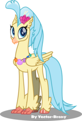 Size: 3470x5103 | Tagged: safe, artist:vector-brony, princess skystar, classical hippogriff, hippogriff, g4, my little pony: the movie, female, looking at you, simple background, smiling, solo, transparent background, vector