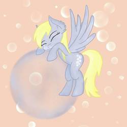 Size: 800x800 | Tagged: safe, artist:alarious, derpy hooves, g4, bubble, female, solo