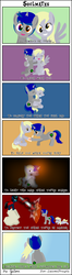 Size: 2031x7706 | Tagged: safe, artist:gutovi, artist:luismipro465, derpy hooves, oc, oc:roodenn goldtrust, g4, best friends, best pony, comforting, comic, crying, happy, hug, just friends, protecting, sad