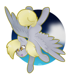 Size: 1000x1087 | Tagged: safe, artist:cloud-drawings, derpy hooves, pegasus, pony, g4, cloud, female, flying, mare, solo