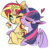 Size: 547x537 | Tagged: safe, alternate version, artist:phyllismi, edit, sunset shimmer, twilight sparkle, alicorn, pony, unicorn, g4, blushing, blushing profusely, cheek kiss, cropped, cute, duo, eyes closed, female, heart, hug, kissing, lesbian, mare, one eye closed, shimmerbetes, ship:sunsetsparkle, shipping, simple background, smiling, tumblr, twilight sparkle (alicorn), wavy mouth, white background