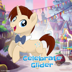 Size: 1080x1080 | Tagged: safe, oc, oc only, oc:celebrate glider, pony, unicorn, g4, my little pony: the movie, bowtie, mlp movie pony maker, solo