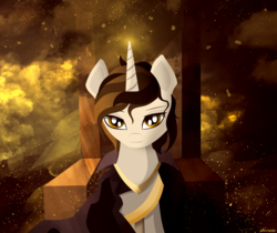 Size: 2500x2096 | Tagged: safe, artist:pedrohander, oc, oc only, oc:gray compass, pony, unicorn, high res, solo