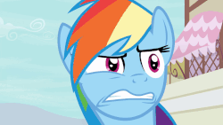 Size: 806x454 | Tagged: safe, screencap, rainbow dash, pony, daring done?, g4, animated, constipated, faic, female, gif, rainbow dash is best facemaker, vibrating