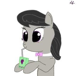 Size: 670x658 | Tagged: safe, artist:dafiltafish, octavia melody, earth pony, pony, g4, juice, juice box, questionable source