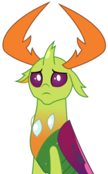 Size: 2481x3978 | Tagged: safe, artist:sketchmcreations, thorax, changedling, changeling, g4, to change a changeling, changeling king, cute, floppy ears, frown, high res, king thorax, looking at you, male, sad, simple background, solo, thorabetes, transparent background, vector