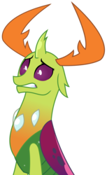 Size: 2409x3928 | Tagged: safe, artist:sketchmcreations, thorax, changedling, changeling, g4, to change a changeling, changeling king, floppy ears, gritted teeth, high res, king thorax, male, simple background, solo, transparent background, vector