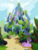 Size: 1920x2540 | Tagged: safe, edit, screencap, g4, to change a changeling, background, bag, changeling hive, cloud, fern, flower, flying, moss, no pony, plant, scenery, vine