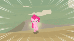 Size: 400x225 | Tagged: safe, screencap, daring do, pinkie pie, pony, daring done?, g4, animated, female, gif, sweat, tired