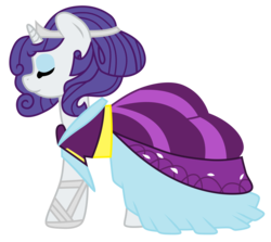 Size: 4247x3788 | Tagged: safe, artist:hendro107, rarity, pony, unicorn, g4, .svg available, absurd resolution, alternate hairstyle, clothes, dress, eyes closed, female, mare, simple background, solo, transparent background, vector
