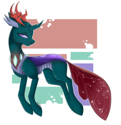 Size: 1832x1893 | Tagged: safe, artist:holoriot, pharynx, changedling, changeling, g4, to change a changeling, prince pharynx, simple background, solo, transparent background