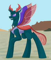 Size: 2088x2448 | Tagged: safe, artist:shadow-wing-lover, pharynx, changedling, changeling, g4, to change a changeling, high res, prince pharynx, solo
