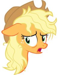 Size: 7000x9000 | Tagged: safe, artist:tardifice, applejack, earth pony, pony, fame and misfortune, g4, absurd resolution, cowboy hat, female, hat, mare, messy mane, simple background, solo, stetson, transparent background, vector