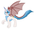 Size: 3286x2753 | Tagged: safe, artist:marukouhai, oc, oc only, oc:eris, alicorn, bat pony, bat pony alicorn, hybrid, pony, alicorn oc, bat wings, high res, interspecies offspring, offspring, parent:discord, parent:princess celestia, parents:dislestia, simple background, solo, white background