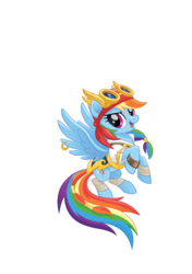 Size: 1128x1600 | Tagged: safe, rainbow dash, pegasus, pony, g4, my little pony: the movie, bandana, clothes, female, goggles, mare, piercing, pirate, pirate rainbow dash, simple background, solo, transparent background, wing piercing