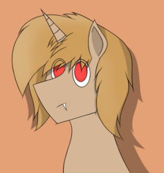 Size: 1032x1088 | Tagged: safe, artist:nguyendeliriam, oc, oc only, oc:hector, hybrid, pony, unicorn, avatar, bust, portrait, simple background