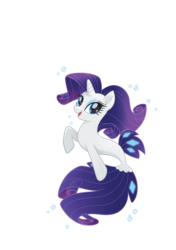 Size: 1128x1600 | Tagged: safe, screencap, rarity, seapony (g4), g4, my little pony: the movie, blue eyes, blue mane, blue tail, bubble, cute, dorsal fin, eyelashes, eyeshadow, female, fin, fish tail, flowing mane, flowing tail, happy, lidded eyes, looking at you, makeup, mare, ocean, open mouth, scales, seaponified, seapony rarity, simple background, smiling, smiling at you, solo, species swap, swimming, tail, transparent background, underwater, vector, water, wings