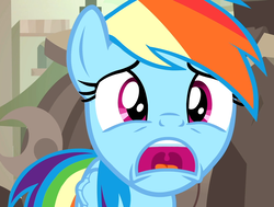 Size: 1429x1080 | Tagged: safe, screencap, rainbow dash, pony, daring done?, g4, cropped, female, mare, solo