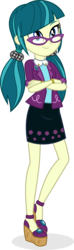 Size: 2571x8644 | Tagged: safe, artist:punzil504, juniper montage, equestria girls, equestria girls specials, g4, movie magic, absurd resolution, clothes, crossed arms, female, glasses, simple background, smiling, solo, transparent background, vector