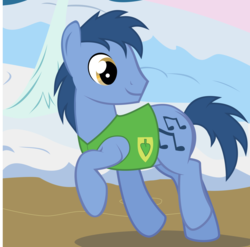 Size: 4994x4939 | Tagged: safe, artist:laberoon, blues, noteworthy, earth pony, pony, g4, winter wrap up, absurd resolution, background pony, male, plant team, solo, stallion, vector, winter wrap up vest