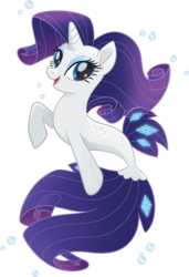 Size: 747x1090 | Tagged: safe, rarity, seapony (g4), unicorn, g4, my little pony: the movie, blue eyes, blue mane, bubble, cute, dorsal fin, eyelashes, eyeshadow, female, fin, fish tail, flowing mane, flowing tail, looking at you, makeup, mare, open mouth, open smile, scales, seaponified, seapony rarity, simple background, smiling, smiling at you, solo, species swap, swimming, tail, transparent background, underwater, water