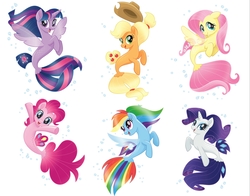 Size: 2449x1920 | Tagged: safe, screencap, applejack, fluttershy, pinkie pie, rainbow dash, rarity, twilight sparkle, alicorn, earth pony, pegasus, seapony (g4), unicorn, g4, my little pony: the movie, applejack's hat, bubble, cowboy hat, cute, dorsal fin, eyelashes, eyeshadow, female, fin, fin wings, fins, fish tail, flowing mane, flowing tail, freckles, green eyes, happy, hat, horn, lidded eyes, looking at you, makeup, mane six, mare, ocean, open mouth, open smile, seaponified, seapony applejack, seapony fluttershy, seapony pinkie pie, seapony rainbow dash, seapony rarity, seapony twilight, shyabetes, simple background, smiling, smiling at you, species swap, swimming, tail, that pony sure does love being a seapony, twilight sparkle (alicorn), underwater, vector, water, white background, wings