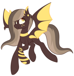Size: 1718x1782 | Tagged: safe, artist:aegann, oc, oc only, bat pony, pony, choker, ear fluff, female, flying, freckles, looking up, mare, simple background, smiling, solo, spread wings, tattoo, transparent background, wings