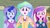 Size: 1100x618 | Tagged: safe, screencap, dean cadance, princess cadance, princess celestia, princess luna, principal celestia, vice principal luna, equestria girls, g4, my little pony equestria girls: friendship games, :o, open mouth, surprised, trio