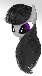 Size: 458x821 | Tagged: safe, octavia melody, earth pony, pony, g4, bust, female, portrait, simple background, sketch, solo