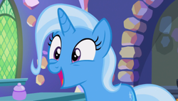 Size: 490x278 | Tagged: safe, screencap, trixie, pony, all bottled up, g4, female, kitchen, mare, solo