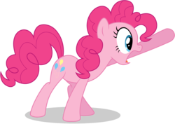 Size: 5740x4070 | Tagged: safe, artist:tomfraggle, pinkie pie, earth pony, pony, bats!, g4, absurd resolution, female, looking at something, mare, simple background, solo, transparent background, vector