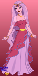 Size: 271x547 | Tagged: safe, artist:azaleasdolls, artist:glittertiara, princess cadance, human, g4, arabian, clothes, dress, female, humanized, smiling, solo