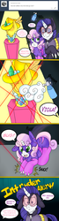 Size: 1342x4990 | Tagged: safe, artist:blackbewhite2k7, rarity, sweetie belle, pony, unicorn, g4, alarm, ask, batman, behaving like a cat, cat burglar, catfilly, catgirl (dc), catmare, catwoman, comic, crossover, cute, dc comics, diasweetes, display, dumb, female, floppy ears, gold, jewelry, kitrina falcone, laser, magic, naivete of youth, parody, pounce, sisters, spray bottle, starry eyes, sweat, sweatdrop, sweetie fail, sweetiedumb, telekinesis, this will end in jail time, tight clothing, tumblr, wingding eyes
