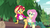 Size: 1280x720 | Tagged: safe, screencap, fluttershy, sunset shimmer, equestria girls, g4, my little pony equestria girls: legend of everfree, camp everfree outfits, clothes, embrace the magic, female, log, mama sunset, motherly, open mouth, scenery, singing, sitting