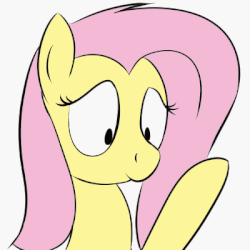 Size: 400x400 | Tagged: safe, artist:taurson, fluttershy, pony, g4, animated, boop, female, frame by frame, gif, self-boop, solo