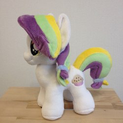 Size: 960x960 | Tagged: safe, artist:burgunzik, coconut cream, pony, fame and misfortune, g4, female, filly, irl, photo, plushie, solo