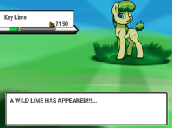Size: 2732x2048 | Tagged: safe, oc, oc only, oc:key lime, earth pony, pony, female, grass, high res, mare, one eye closed, one eye open, pokémon
