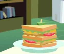 Size: 403x338 | Tagged: safe, screencap, epic fails, equestria girls, g4, my little pony equestria girls: summertime shorts, cropped, food, sandwich