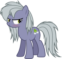 Size: 6000x5776 | Tagged: safe, artist:slb94, limestone pie, earth pony, pony, g4, absurd resolution, alternate hairstyle, annoyed, blushing, limetsun pie, messy mane, simple background, transparent background, tsundere, vector