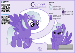 Size: 2200x1574 | Tagged: safe, artist:arifproject, oc, oc only, oc:comment, pony, derpibooru, derpibooru ponified, meta, ponified, qr code, reference sheet, simple background, solo, transparent background, vector