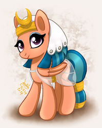 Size: 900x1130 | Tagged: safe, artist:joakaha, somnambula, pegasus, pony, daring done?, g4, clothes, cute, egyptian headdress, female, headdress, looking at you, mare, see-through, simple background, solo