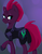 Size: 2975x3850 | Tagged: safe, artist:lula-moonarts, tempest shadow, pony, unicorn, g4, my little pony: the movie, armor, broken horn, eye scar, female, high res, horn, mare, raised hoof, scar, scar on the wrong side, solo