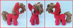 Size: 1960x743 | Tagged: safe, artist:lilmoon, oc, oc only, oc:red, earth pony, pony, colt, irl, male, photo, plushie, solo