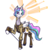 Size: 900x900 | Tagged: safe, artist:agm, princess celestia, pony, g4, clothes, madame, ponified, remember me