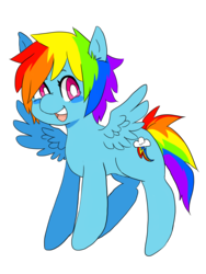 Size: 1500x2000 | Tagged: safe, artist:kris-the-wolf, rainbow dash, pony, g4, cute, female, simple background, solo, transparent background, wings