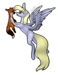 Size: 804x1036 | Tagged: safe, artist:sweetmelon556, derpy hooves, fox, pegasus, pony, g4, female, simple background, solo, transparent background