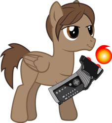 Size: 1794x1977 | Tagged: safe, artist:andrevus, oc, oc only, pegasus, pony, description at source, fireball, nintendo, power glove, simple background, solo, spell, transparent background