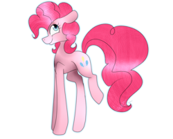 Size: 3599x2900 | Tagged: safe, artist:katzishiki, pinkie pie, earth pony, pony, g4, female, high res, simple background, solo, transparent background